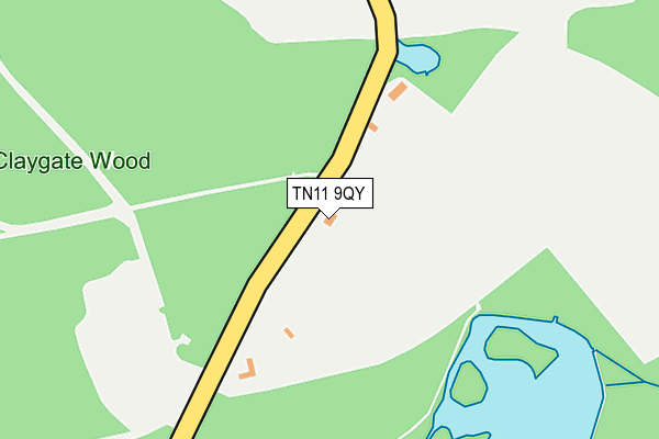 TN11 9QY map - OS OpenMap – Local (Ordnance Survey)