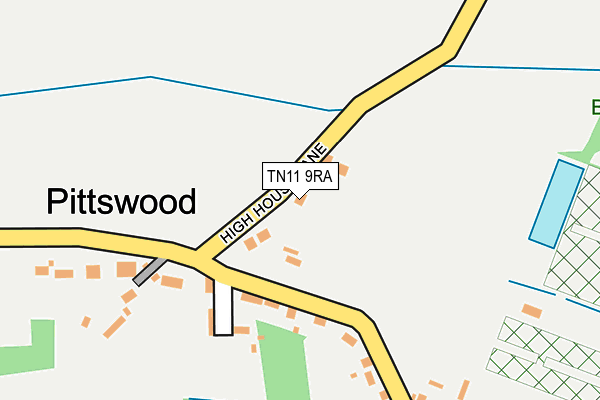 TN11 9RA map - OS OpenMap – Local (Ordnance Survey)