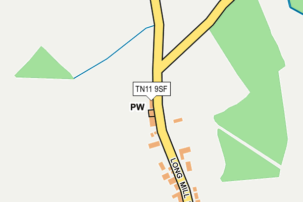 TN11 9SF map - OS OpenMap – Local (Ordnance Survey)