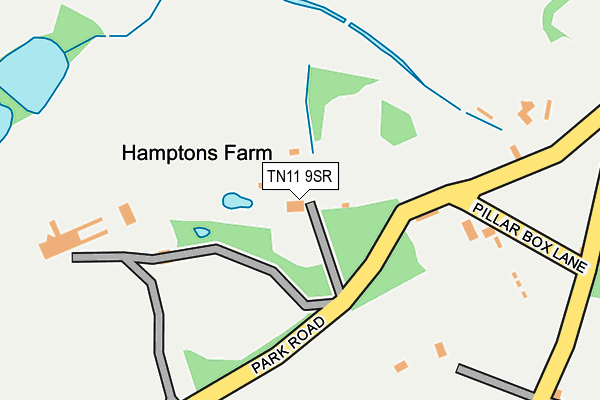 TN11 9SR map - OS OpenMap – Local (Ordnance Survey)