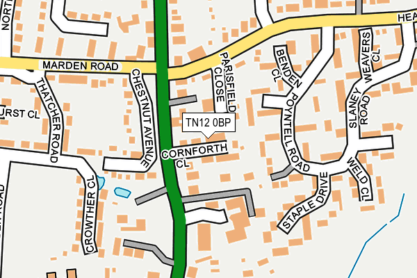 TN12 0BP map - OS OpenMap – Local (Ordnance Survey)
