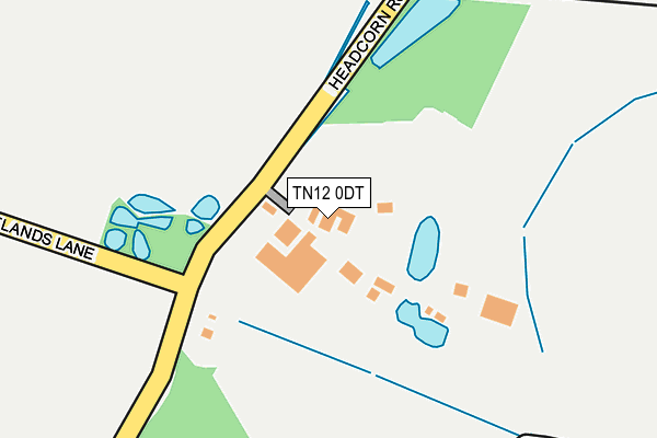 TN12 0DT map - OS OpenMap – Local (Ordnance Survey)