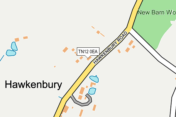 TN12 0EA map - OS OpenMap – Local (Ordnance Survey)