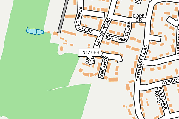 TN12 0EH map - OS OpenMap – Local (Ordnance Survey)