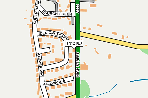 TN12 0EJ map - OS OpenMap – Local (Ordnance Survey)