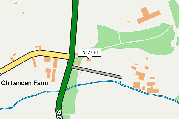 TN12 0ET map - OS OpenMap – Local (Ordnance Survey)