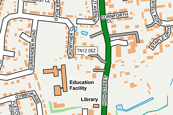 TN12 0EZ map - OS OpenMap – Local (Ordnance Survey)