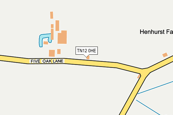 TN12 0HE map - OS OpenMap – Local (Ordnance Survey)