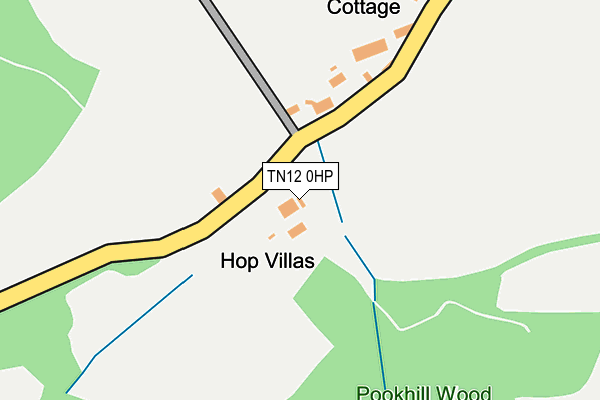 TN12 0HP map - OS OpenMap – Local (Ordnance Survey)
