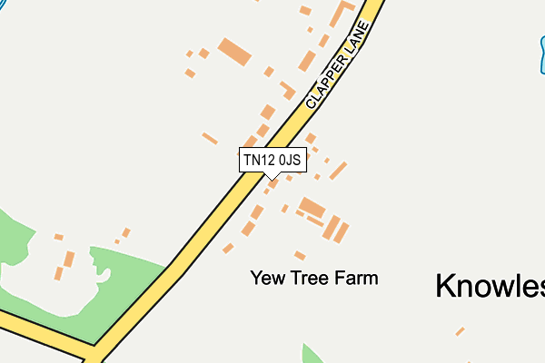TN12 0JS map - OS OpenMap – Local (Ordnance Survey)