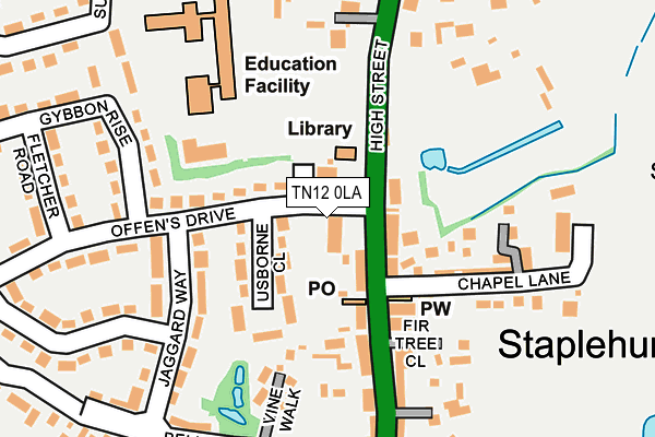 TN12 0LA map - OS OpenMap – Local (Ordnance Survey)