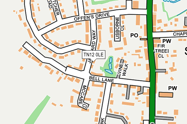 TN12 0LE map - OS OpenMap – Local (Ordnance Survey)