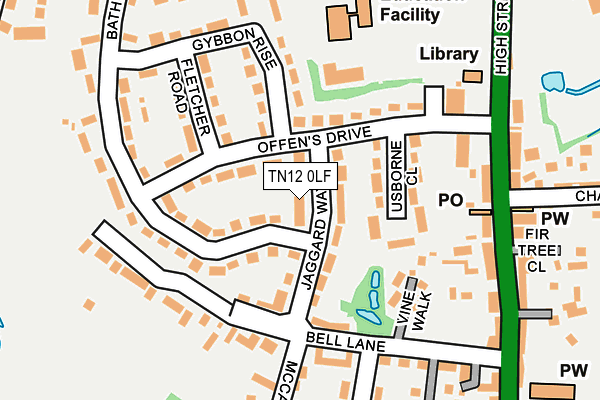TN12 0LF map - OS OpenMap – Local (Ordnance Survey)