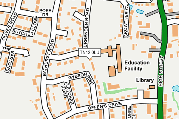 TN12 0LU map - OS OpenMap – Local (Ordnance Survey)