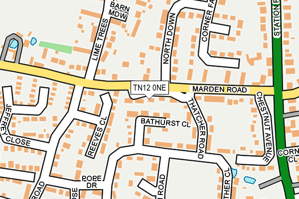 TN12 0NE map - OS OpenMap – Local (Ordnance Survey)