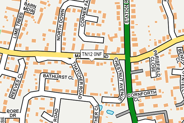 TN12 0NF map - OS OpenMap – Local (Ordnance Survey)
