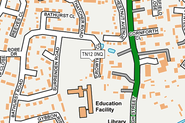 TN12 0NQ map - OS OpenMap – Local (Ordnance Survey)