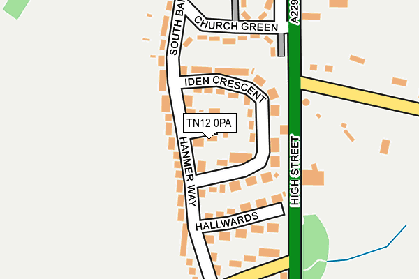 TN12 0PA map - OS OpenMap – Local (Ordnance Survey)