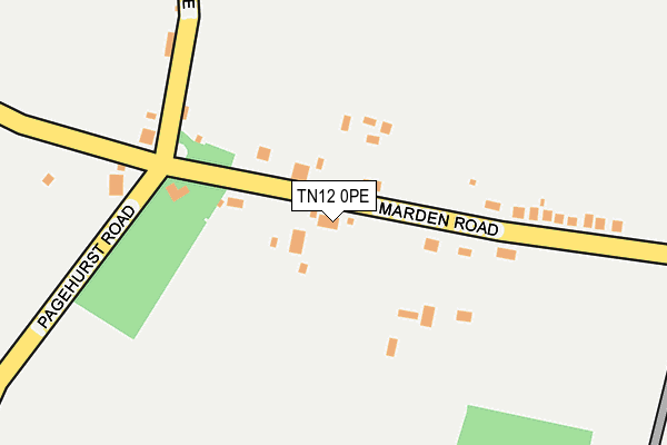 TN12 0PE map - OS OpenMap – Local (Ordnance Survey)