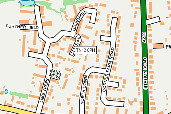 TN12 0PH map - OS OpenMap – Local (Ordnance Survey)