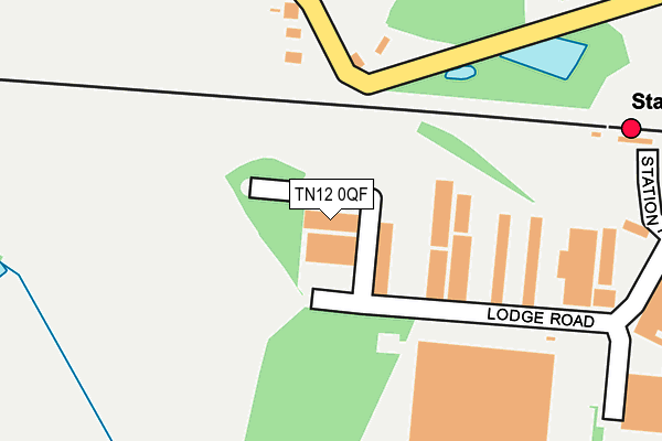 TN12 0QF map - OS OpenMap – Local (Ordnance Survey)