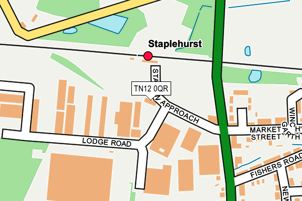 TN12 0QR map - OS OpenMap – Local (Ordnance Survey)