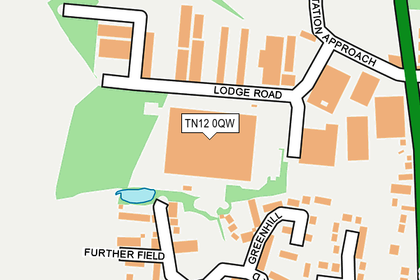 TN12 0QW map - OS OpenMap – Local (Ordnance Survey)