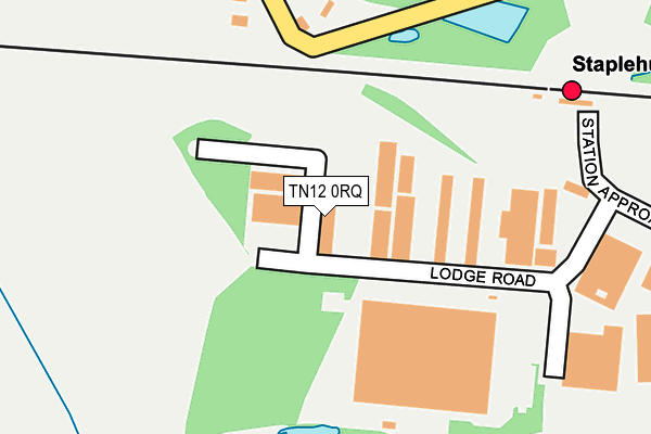 TN12 0RQ map - OS OpenMap – Local (Ordnance Survey)