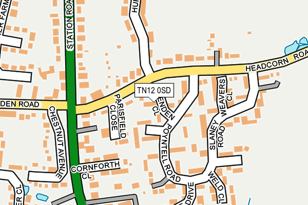 TN12 0SD map - OS OpenMap – Local (Ordnance Survey)