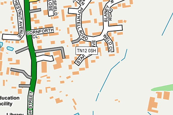 TN12 0SH map - OS OpenMap – Local (Ordnance Survey)