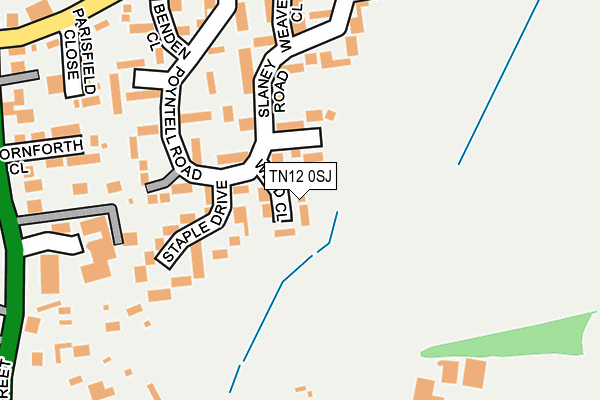 TN12 0SJ map - OS OpenMap – Local (Ordnance Survey)