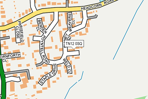 TN12 0SQ map - OS OpenMap – Local (Ordnance Survey)