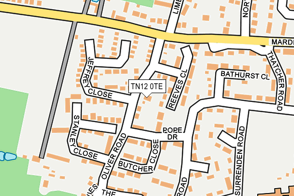 TN12 0TE map - OS OpenMap – Local (Ordnance Survey)
