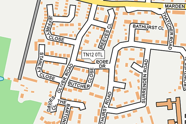 TN12 0TL map - OS OpenMap – Local (Ordnance Survey)