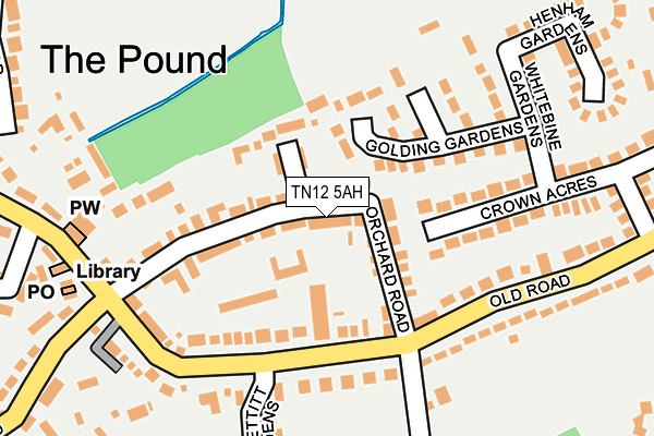 TN12 5AH map - OS OpenMap – Local (Ordnance Survey)