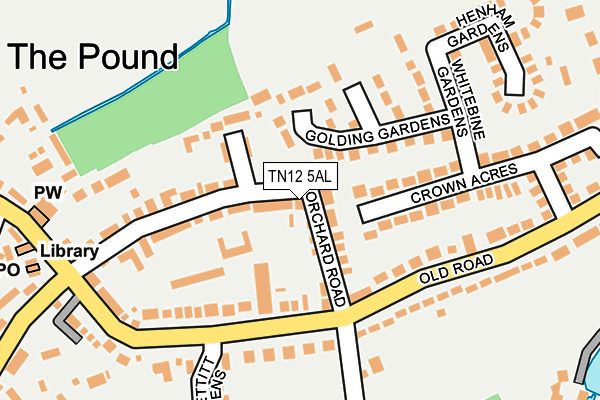 TN12 5AL map - OS OpenMap – Local (Ordnance Survey)