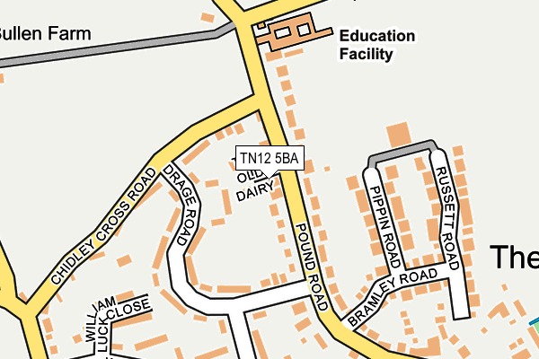 TN12 5BA map - OS OpenMap – Local (Ordnance Survey)