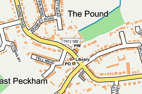 TN12 5BE map - OS OpenMap – Local (Ordnance Survey)