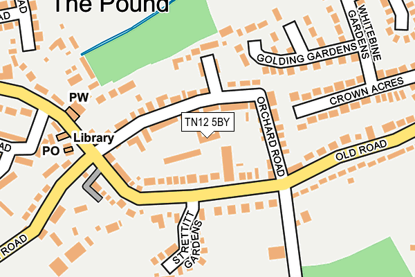 TN12 5BY map - OS OpenMap – Local (Ordnance Survey)