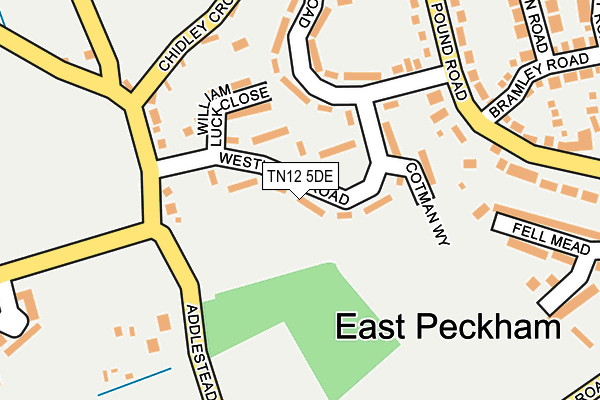 TN12 5DE map - OS OpenMap – Local (Ordnance Survey)