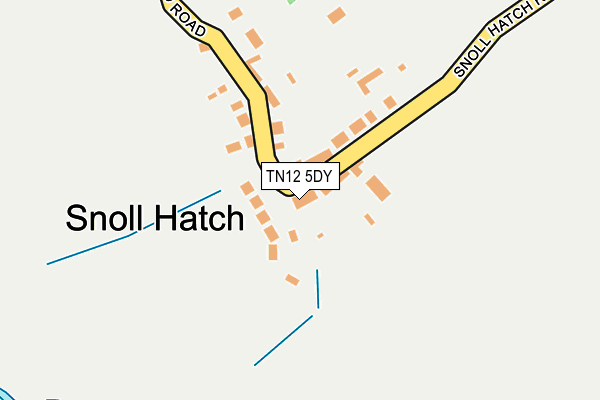 TN12 5DY map - OS OpenMap – Local (Ordnance Survey)