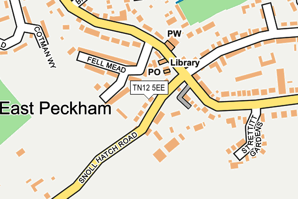 TN12 5EE map - OS OpenMap – Local (Ordnance Survey)