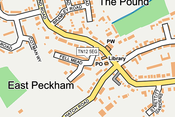 TN12 5EG map - OS OpenMap – Local (Ordnance Survey)