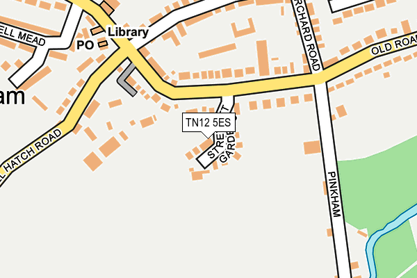 TN12 5ES map - OS OpenMap – Local (Ordnance Survey)