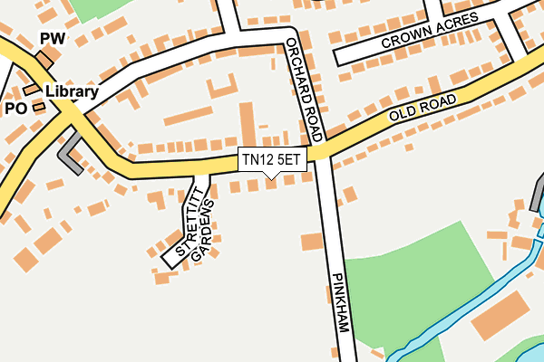 TN12 5ET map - OS OpenMap – Local (Ordnance Survey)