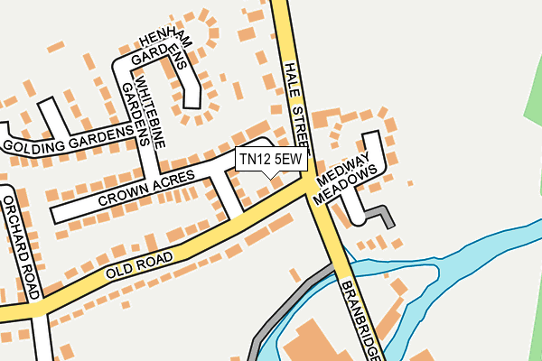 TN12 5EW map - OS OpenMap – Local (Ordnance Survey)