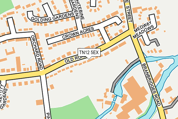 TN12 5EX map - OS OpenMap – Local (Ordnance Survey)