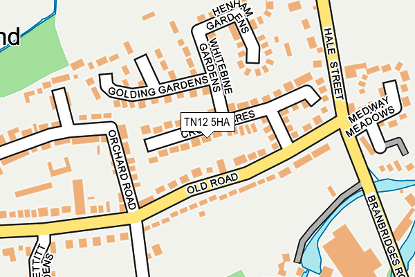 TN12 5HA map - OS OpenMap – Local (Ordnance Survey)