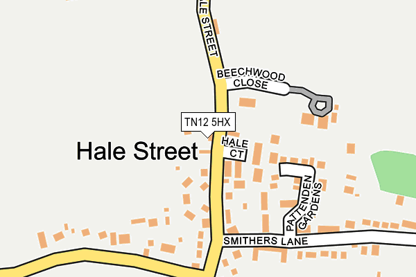 TN12 5HX map - OS OpenMap – Local (Ordnance Survey)