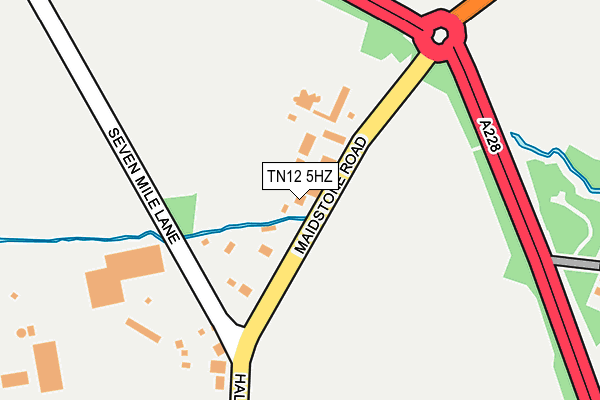 TN12 5HZ map - OS OpenMap – Local (Ordnance Survey)